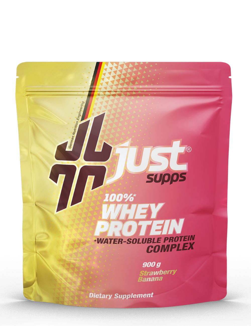 Just Whey Protein (Doypack)__Erdbeer-Banane__900g__01