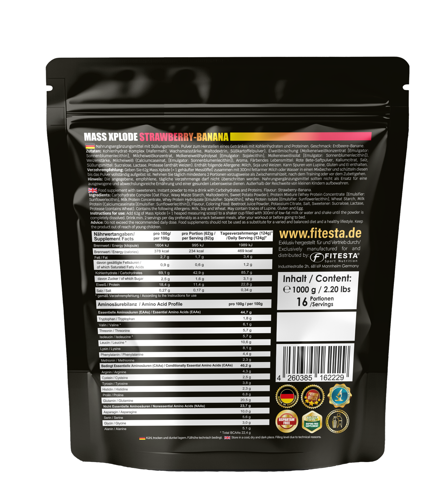 Mass XPlode (Doypack)__Erdbeer-Banane__1000g__02