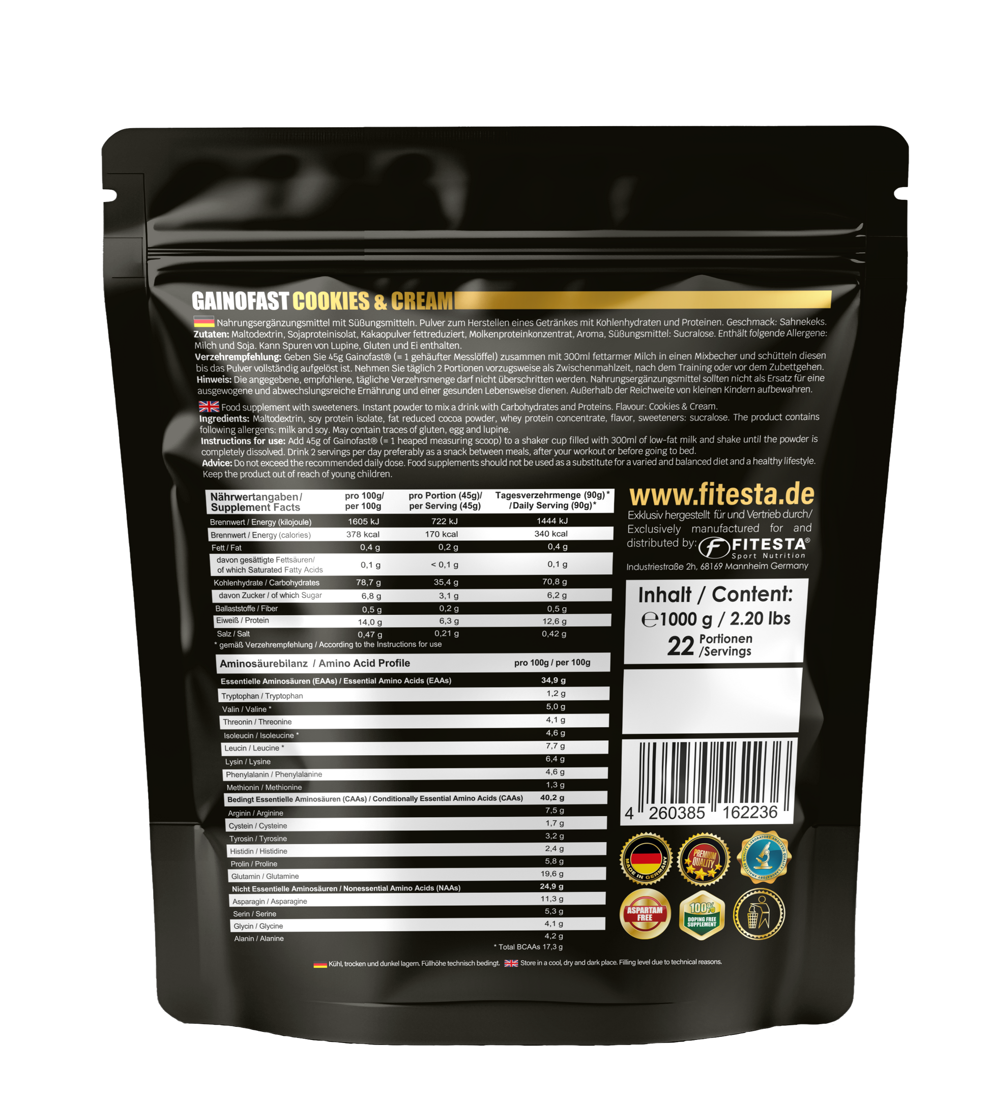 Gainofast (Doypack)__Cookies&Cream__1000g__02