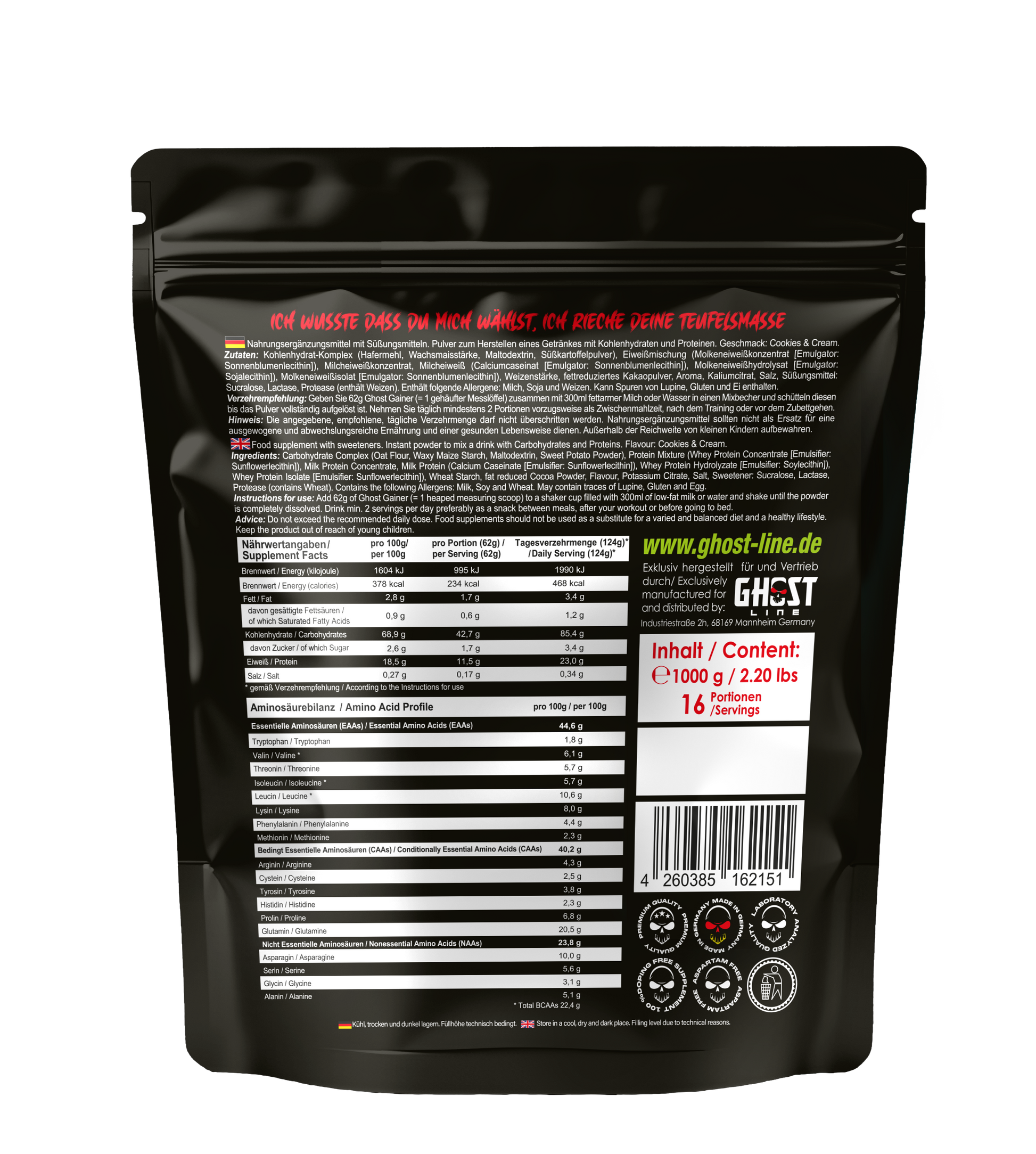 Ghost Gainer (Doypack)__Cookies&Cream__1000g__02