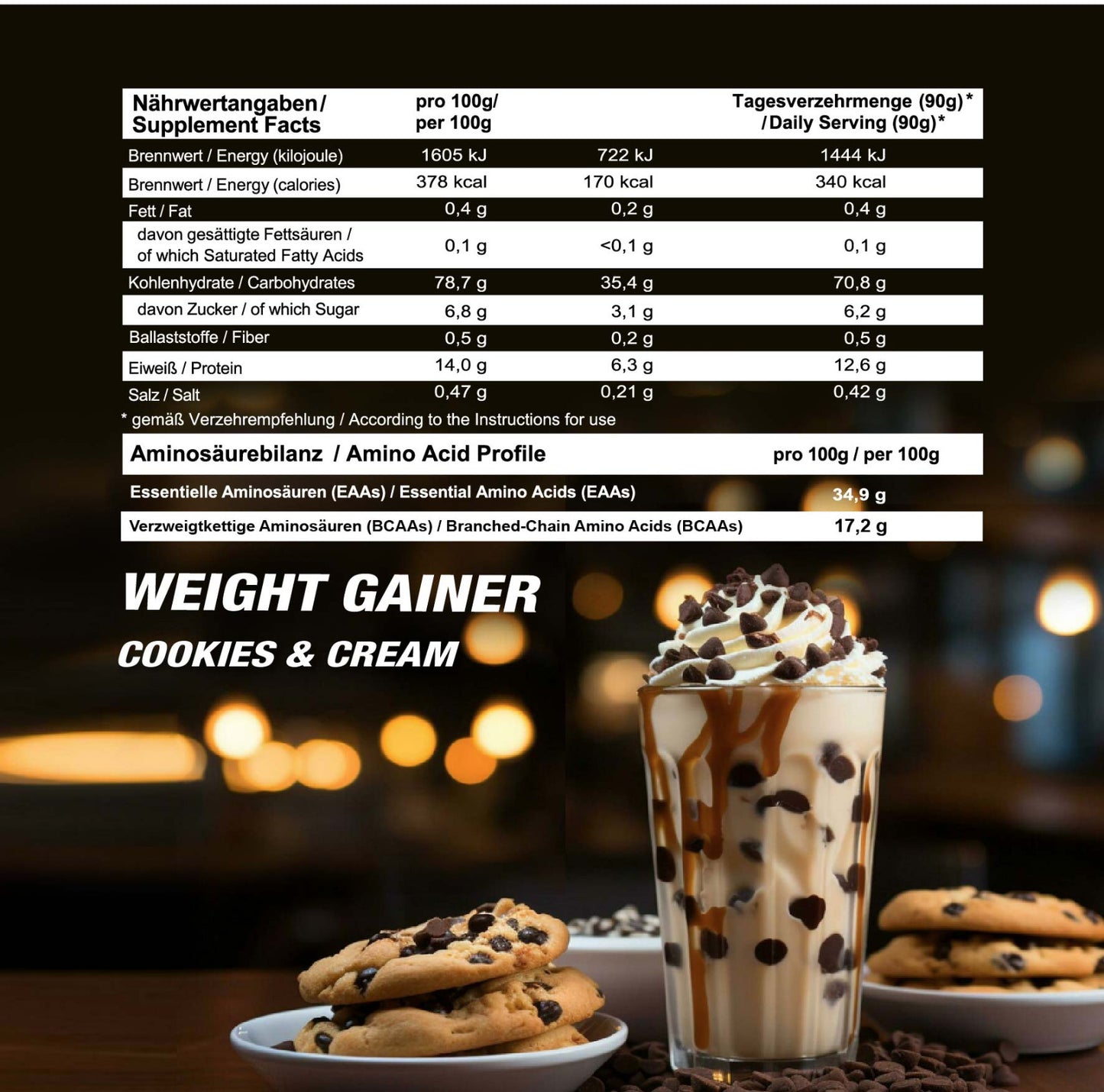 Just Weight Gainer (Doypack)__Cookies&Cream__1000g__04