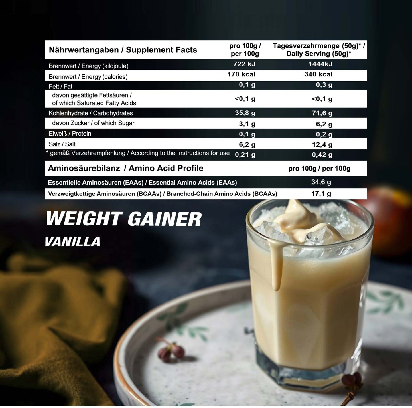 Just Weight Gainer (Doypack)__Vanille__1000g__04