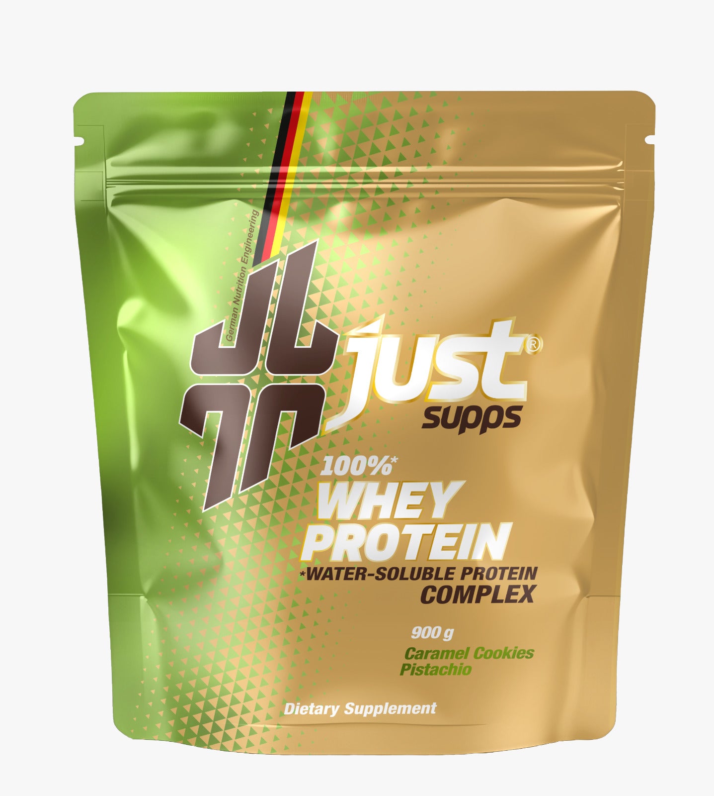 Just Whey Protein (Doypack)__Caramelisierter Butterkeks mit Pistazie__900g__01