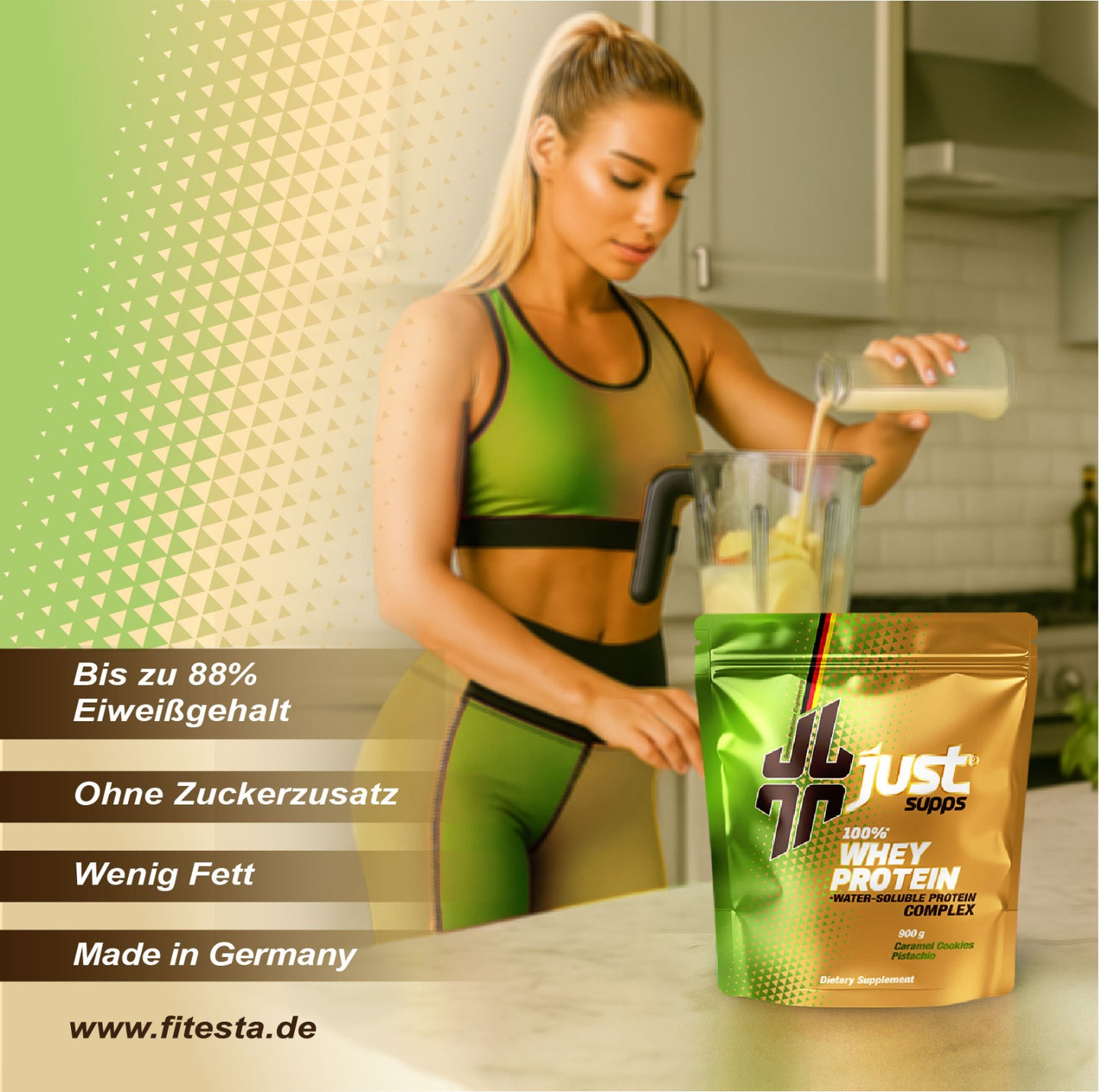 Just Whey Protein (Doypack)__Caramelisierter Butterkeks mit Pistazie__900g__03