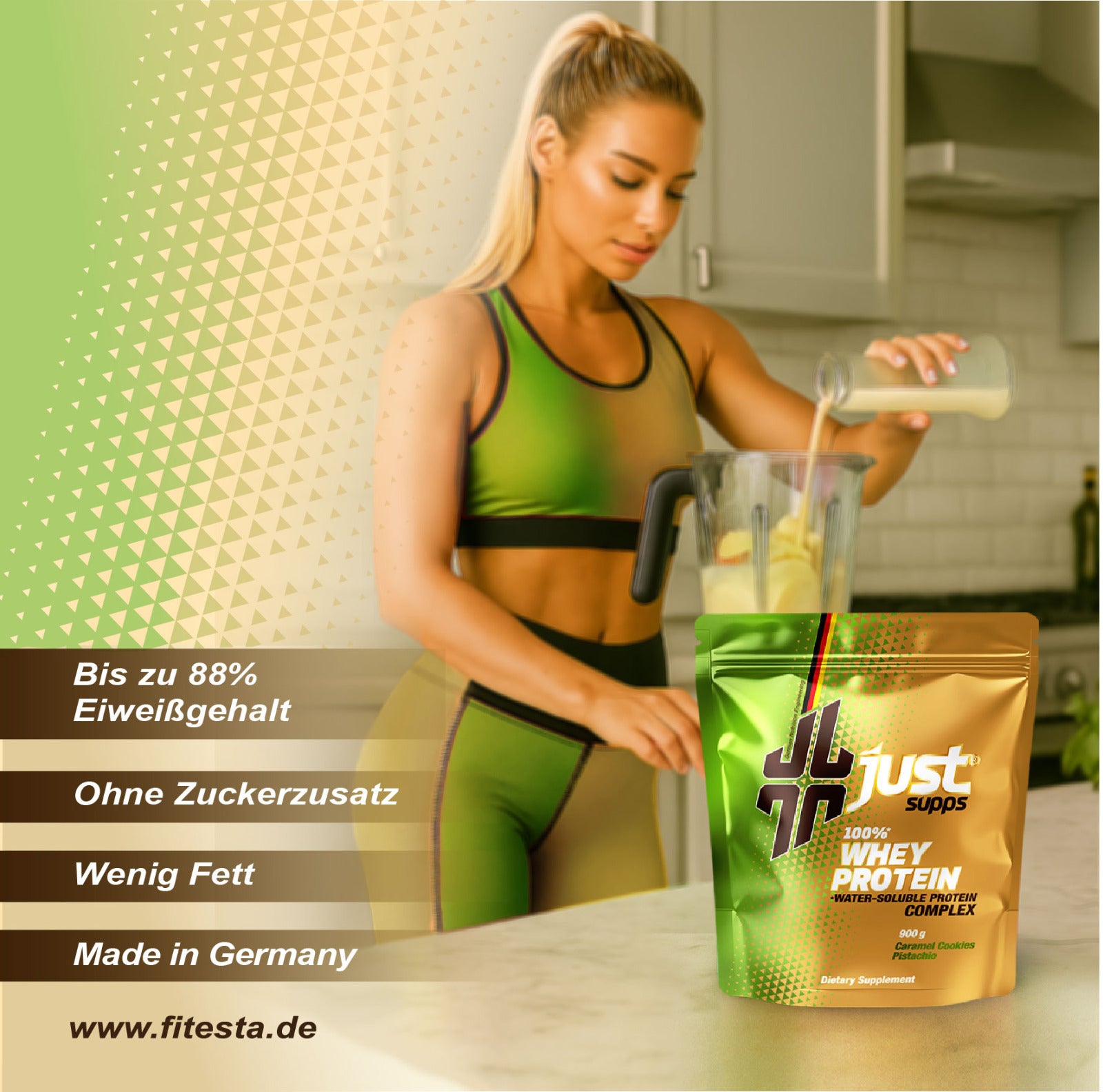 Just Whey Protein (Doypack)__Caramelisierter Butterkeks mit Pistazie__900g__03