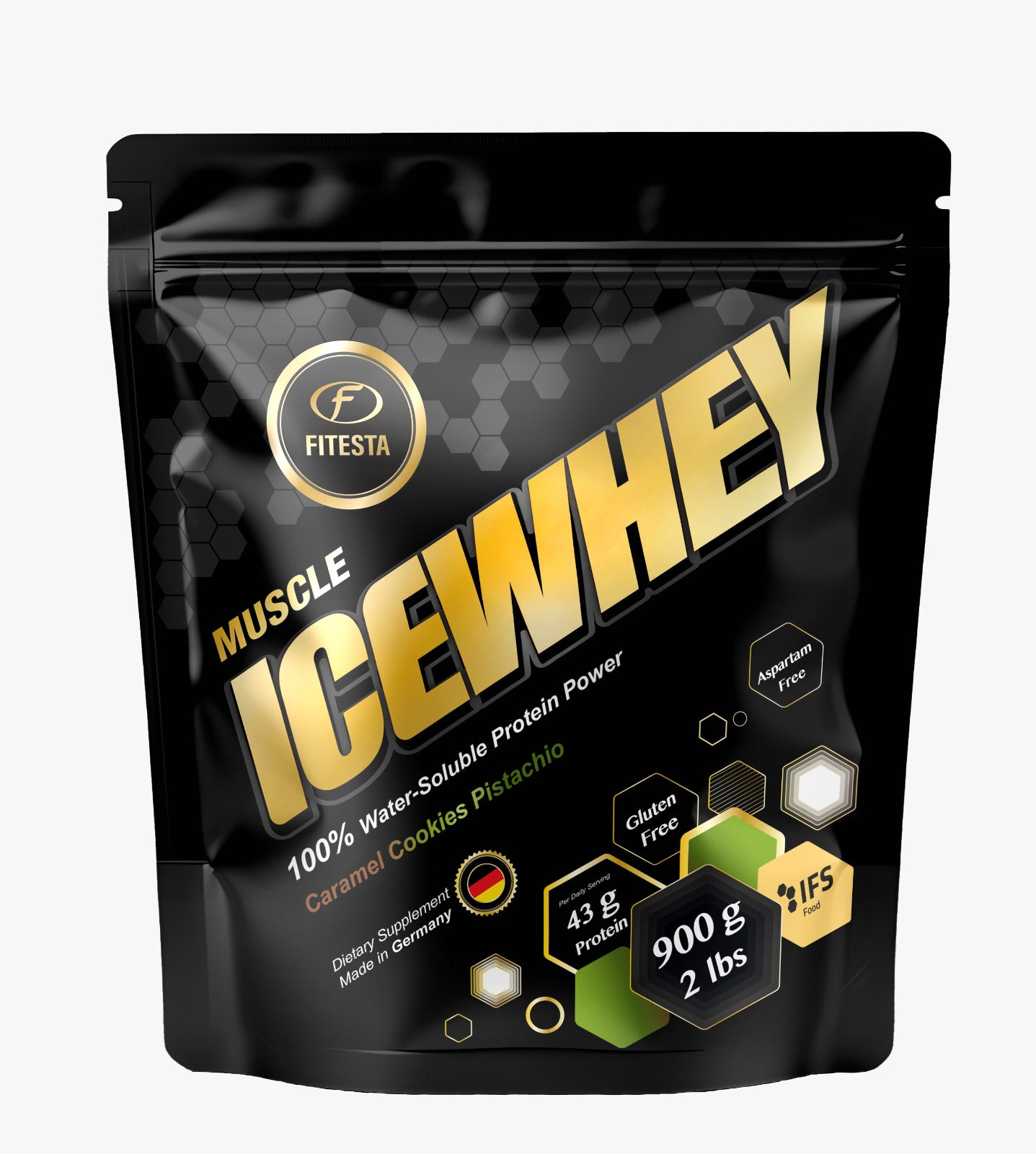 Muscle Ice Whey (Doypack)__Caramelisierter Butterkeks mit Pistazie__900g__01